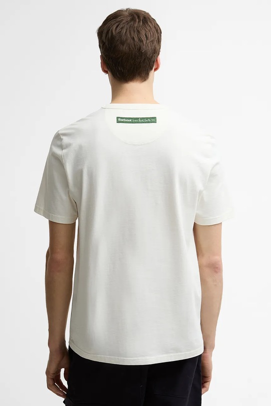 Clothing Barbour x Paul Smith Scoop Men's cotton t-shirt MTS1613WH32 white