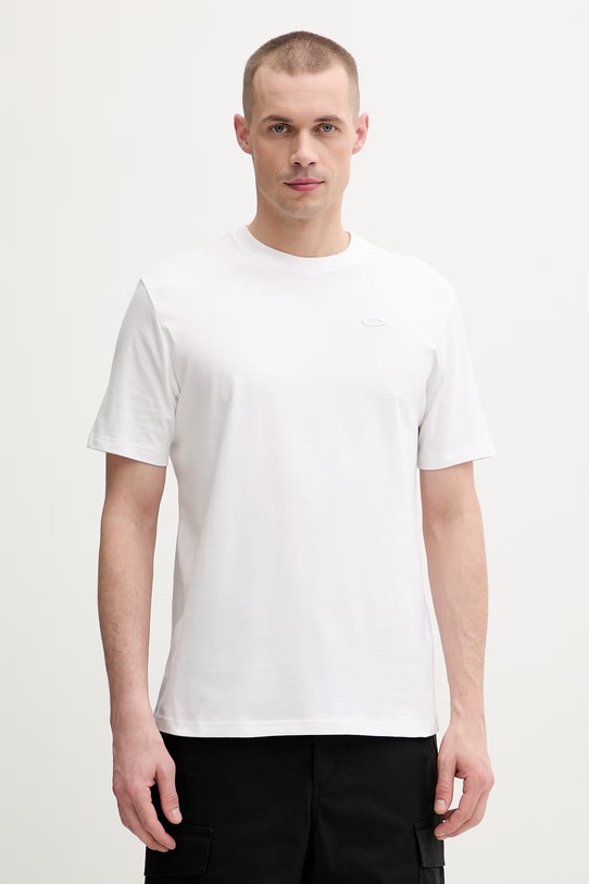 Oakley t-shirt męski bawełniany RELAX biały FOA404900