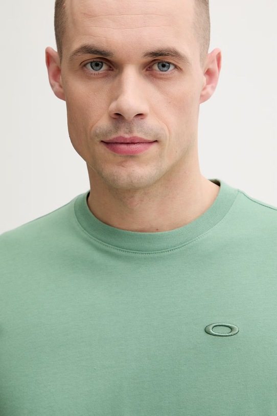 Oakley t-shirt męski bawełniany RELAX zielony FOA404900