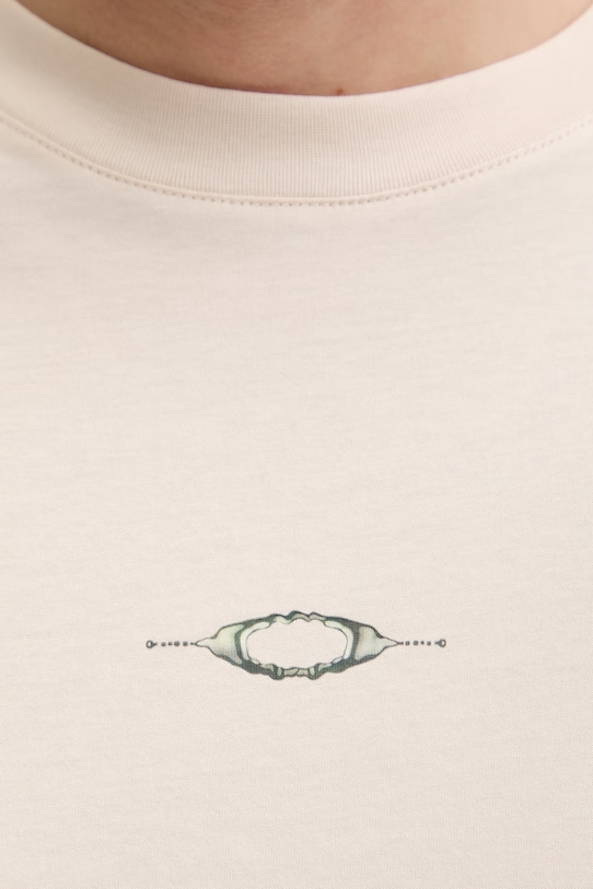 Oakley t-shirt męski bawełniany FOA407448 beżowy