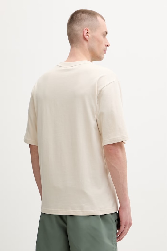 Odzież Oakley t-shirt męski bawełniany FOA407825 beżowy