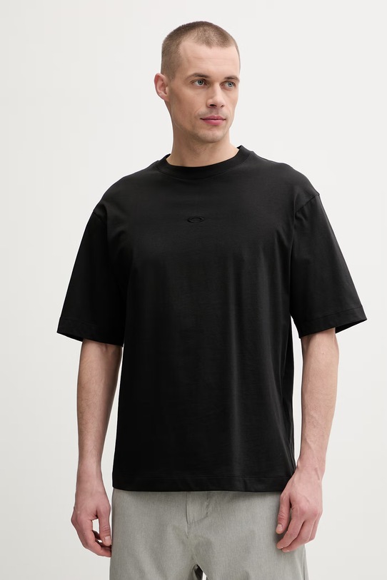 Odzież Oakley t-shirt męski bawełniany RESERVE MOMENTO FOA407926 czarny