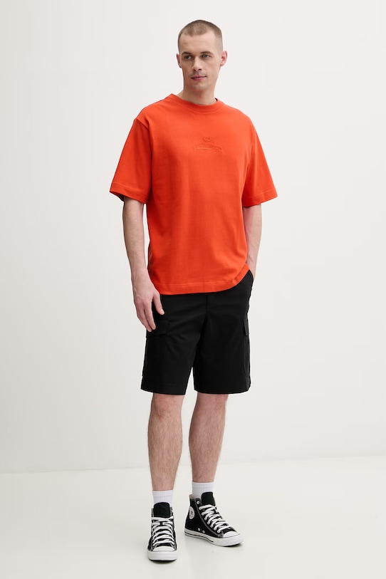 Oakley t-shirt męski bawełniany MTN RIDGE FOA407934 pomarańczowy SS26