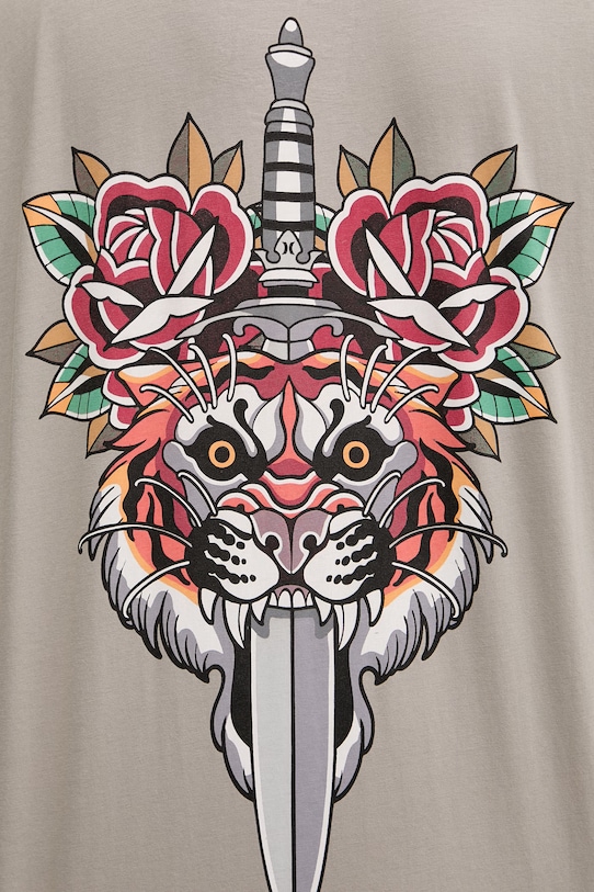 Hurley pánske bavlnené tričko MTSEUTT0002 sivá