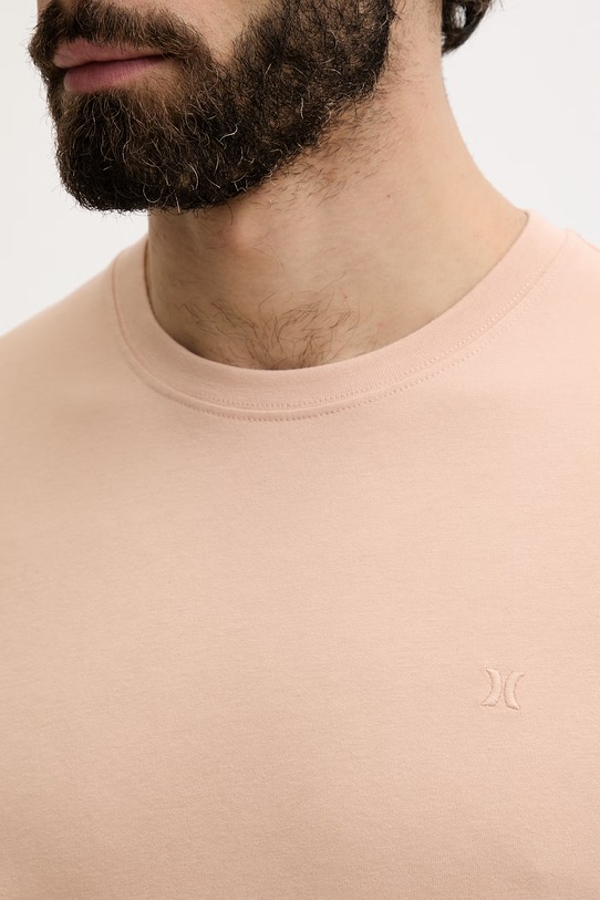 Hurley t-shirt męski bawełniany MTSEU00010 pomarańczowy