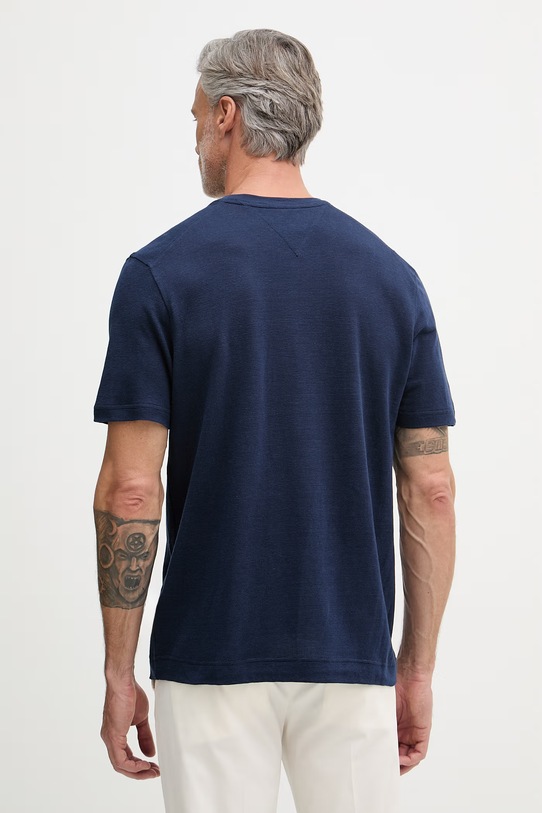 Odjeća Tommy Hilfiger majica za muškarce s lanom NEW YORK MW0MW42675 mornarsko plava