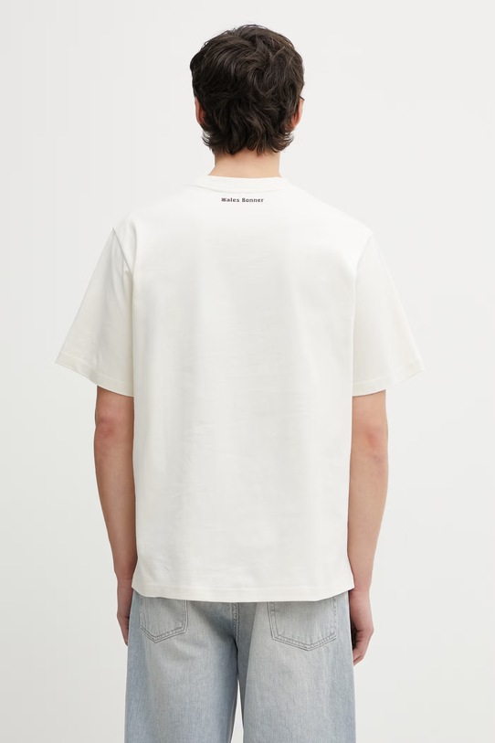 Odzież Wales Bonner Compass t-shirt bawełniany męski US26JE12.JE01.102 beżowy