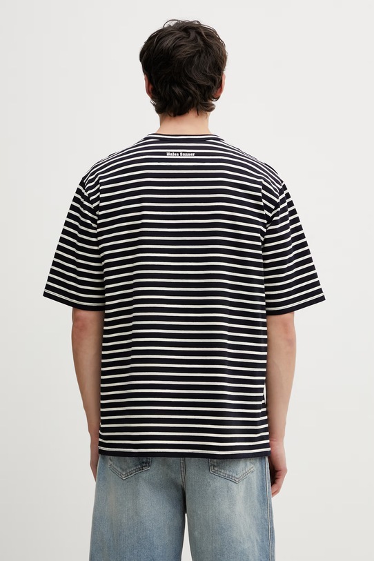 Odzież Wales Bonner Crown t-shirt bawełniany męski MS26JE01.JE02.591 granatowy