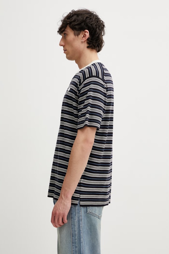 Wales Bonner Song t-shirt z wełną męski US26KNS4878.WO05.516 granatowy SS26