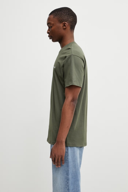 Carhartt WIP S/S Script Embroidery T-Shirt męski bawełniany I030435.3LUXX zielony SS26