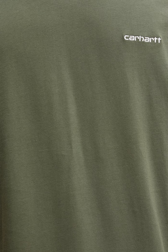 Carhartt WIP S/S Script Embroidery T-Shirt męski bawełniany zielony I030435.3LUXX