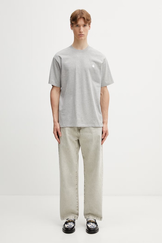 Carhartt WIP S/S Madison T-Shirt tričko bavlnené pánske I033000.00DXX sivá