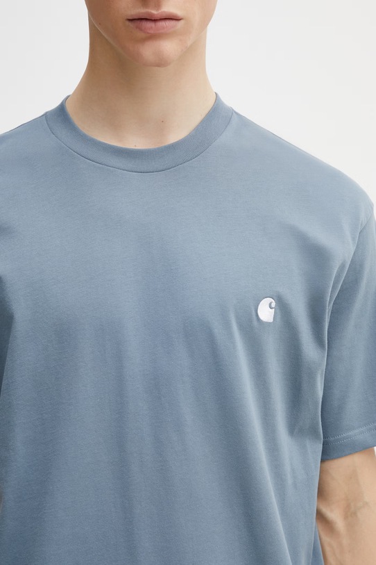 Carhartt WIP S/S Madison T-Shirt t-shirt bawełniany męski niebieski I033000.3PPXX