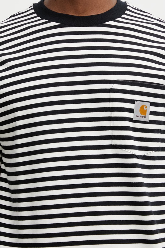 Carhartt WIP S/S Ezra Pocket T-Shirt t-shirt bawełniany męski czarny I036179.3KRXX