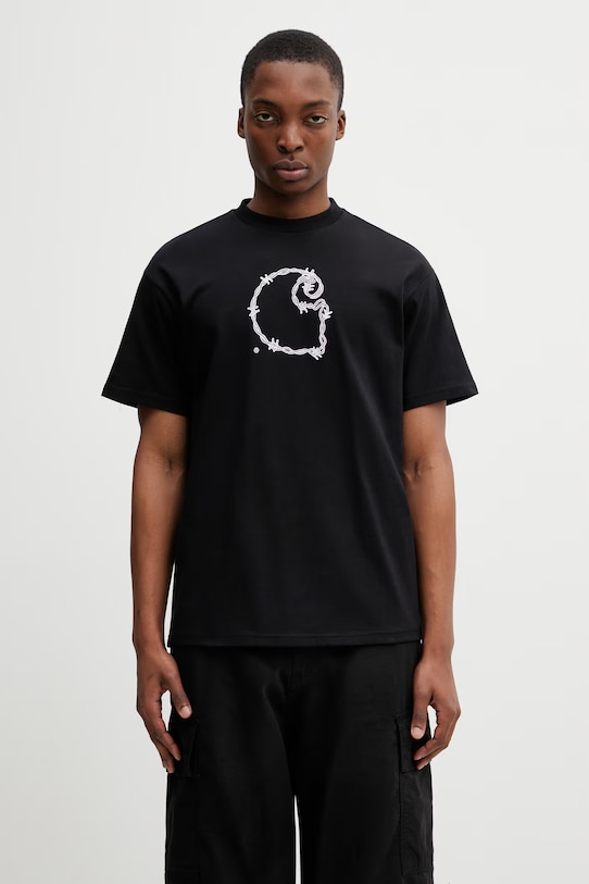 Carhartt WIP S/S Barbwire C T-Shirt t-shirt męski bawełniany czarny I036237.89XX