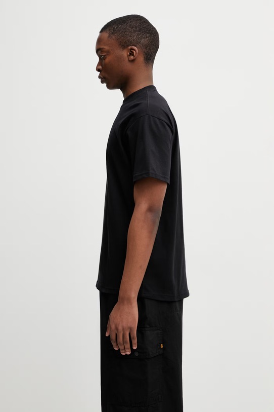 Carhartt WIP S/S Barbwire C T-Shirt t-shirt męski bawełniany I036237.89XX czarny SS26