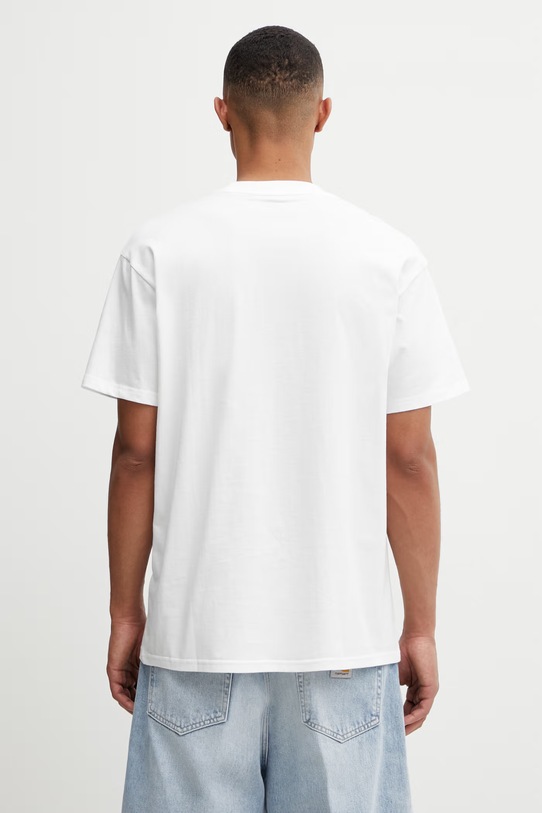 Odzież Carhartt WIP S/S Octopus T-Shirt męski bawełniany I036217.02XX biały