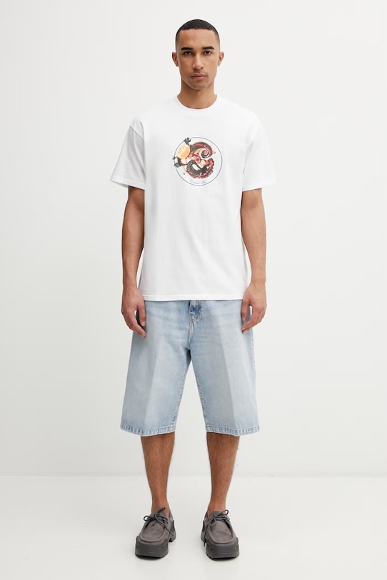 Carhartt WIP S/S Octopus T-Shirt męski bawełniany I036217.02XX biały