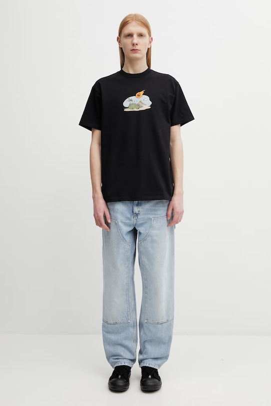 Carhartt WIP S/S Impact T-Shirt t-shirt bawełniany męski I036265.89XX czarny