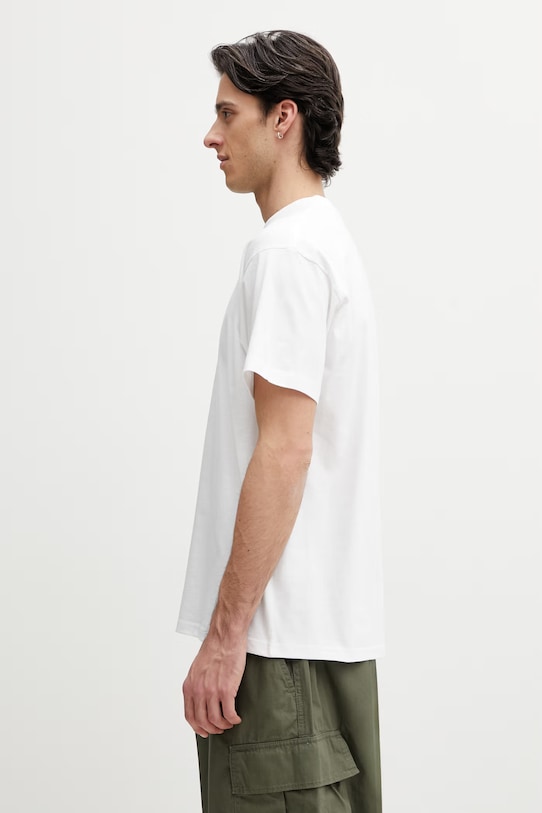 Carhartt WIP S/S Impact T-Shirt męski bawełniany I036265.02XX biały SS26