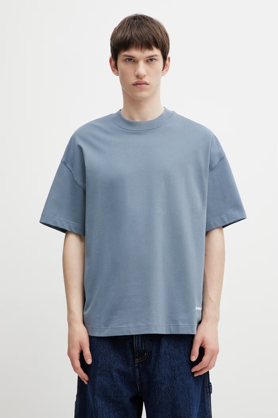 Carhartt WIP S/S Link Script T-Shirt cotton Men's blue I031373.3PPXX