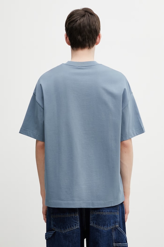 Clothing Carhartt WIP S/S Link Script T-Shirt cotton Men's I031373.3PPXX blue