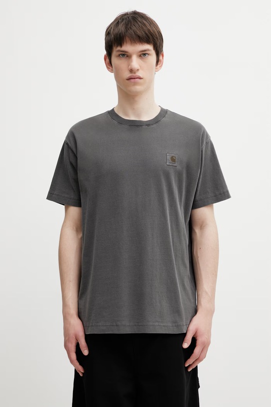 Carhartt WIP S/S Nelson T-Shirt футболка бавовняна чоловіча сірий I029949.89GD