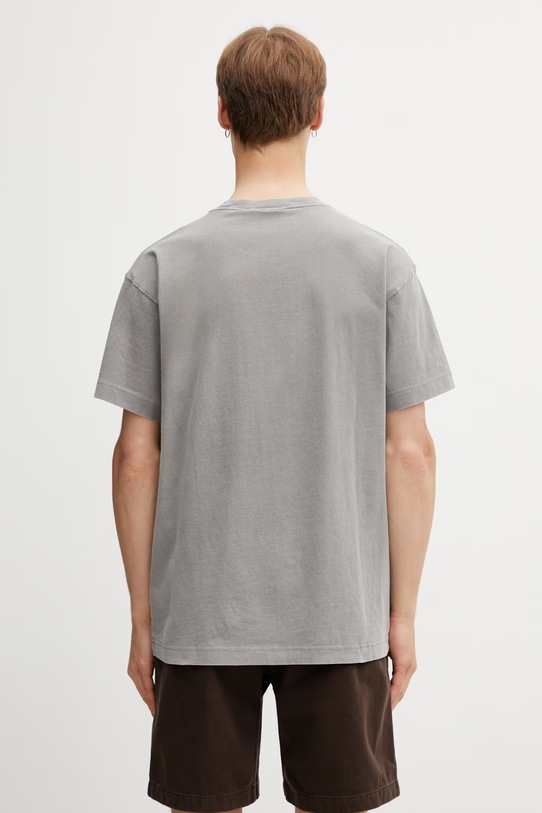 Odzież Carhartt WIP S/S Nelson T-Shirt t-shirt bawełniany męski I029949.2LRGD szary