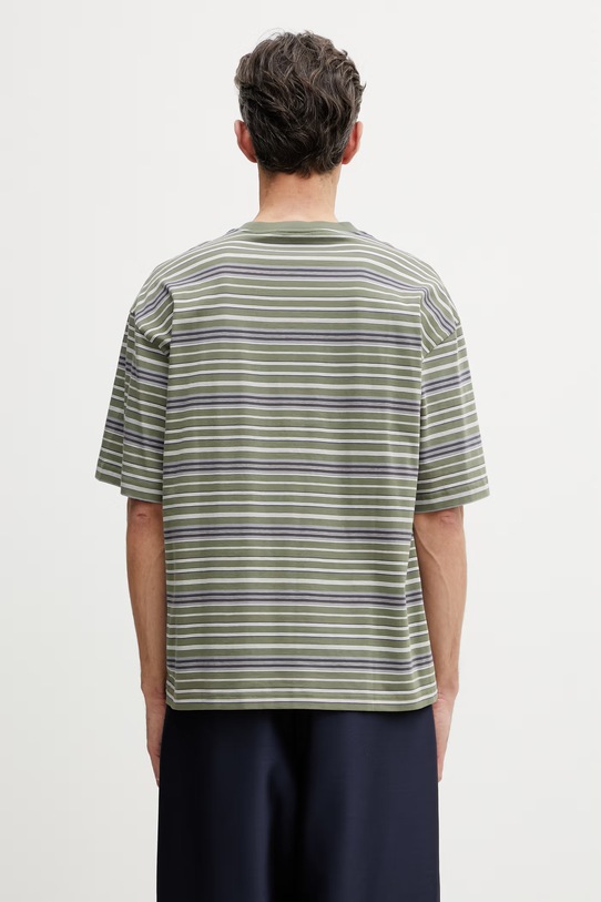 Odzież Carhartt WIP S/S Zane T-Shirt bawełniany męski I036186.3L1XX zielony
