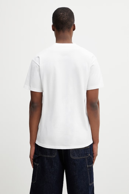 Odzież Carhartt WIP S/S Coat Of Arms T-Shirt bawełniany męski I036195.260 biały