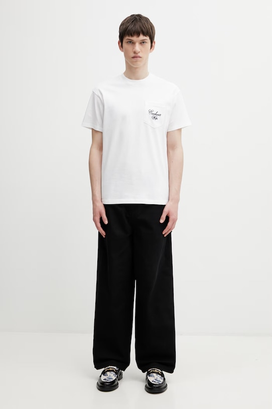 Carhartt WIP S/S Longhand Pocket T-Shirt t-shirt bawełniany męski I036204.00AXX biały