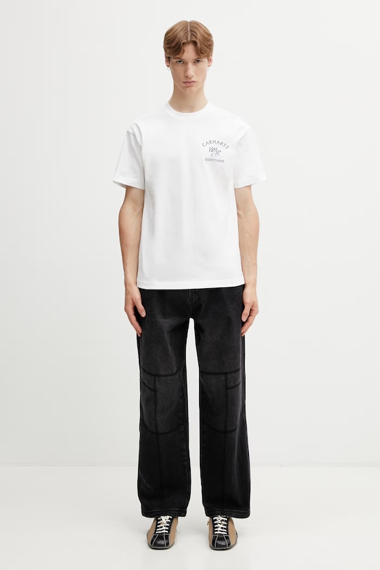 Carhartt WIP S/S Eightynine T-Shirt тениска от памук мъжка I036205.02XX бял