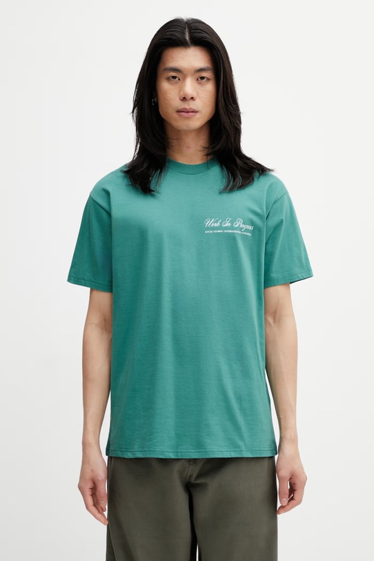 Odzież Carhartt WIP S/S Cloud Heart T-Shirt T-shirt bawełniany męski I036244.3ICXX zielony