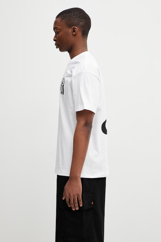 Carhartt WIP S/S Locked T-Shirt t-shirt bawełniany męski I036230.02XX biały SS26