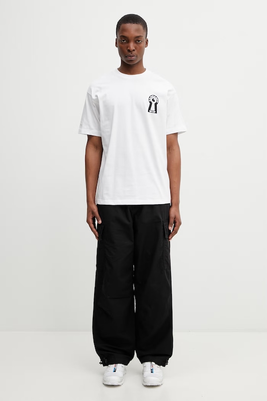 Carhartt WIP S/S Locked T-Shirt t-shirt bawełniany męski I036230.02XX biały