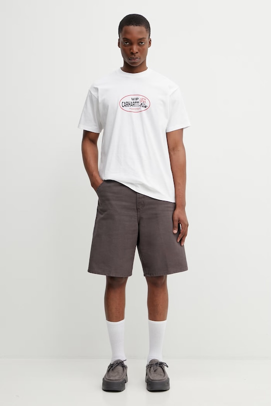 Carhartt WIP S/S Harlequin BBQ T-Shirt t-shirt bawełniany męski I036245.02XX biały