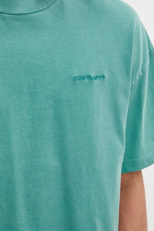 Carhartt WIP S/S Benton T-Shirt bawełniany męski zielony I035590.3ICGD