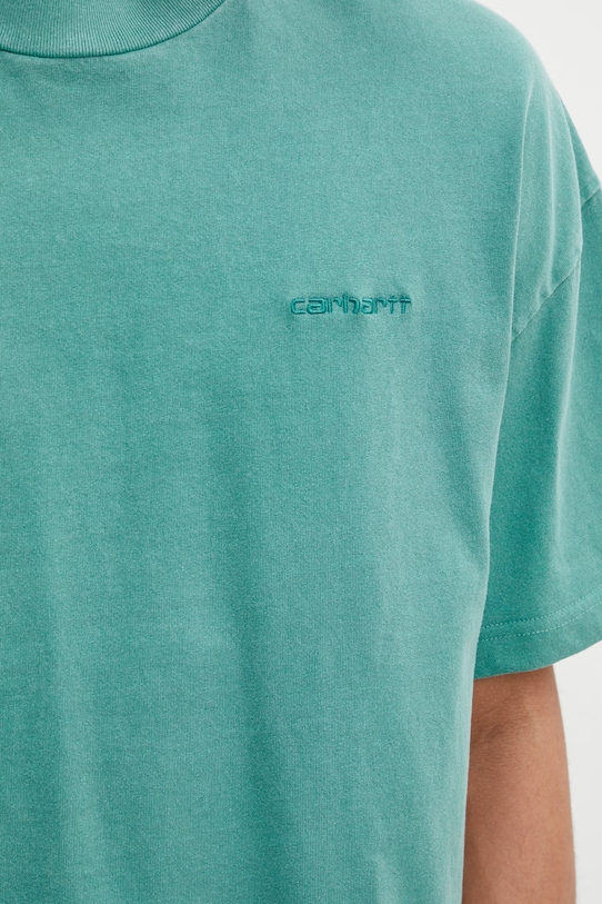 Carhartt WIP S/S Benton T-Shirt bawełniany męski zielony I035590.3ICGD