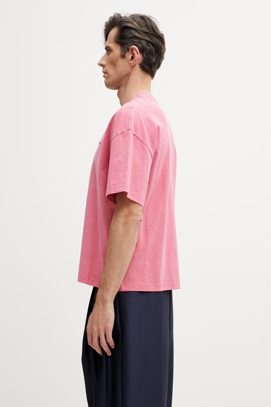 Carhartt WIP S/S Benton T-Shirt T-shirt bawełniany męski I035590.3IJGD różowy SS26