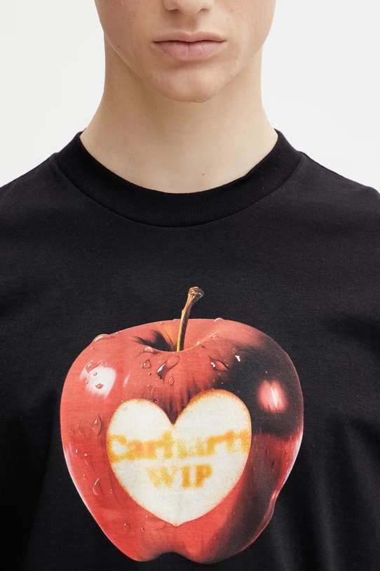 Carhartt WIP S/S Spoiled T-Shirt bawełniany męski czarny I036260.89XX