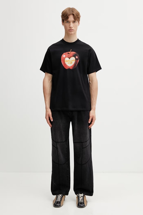 Carhartt WIP S/S Spoiled T-Shirt bawełniany męski I036260.89XX czarny