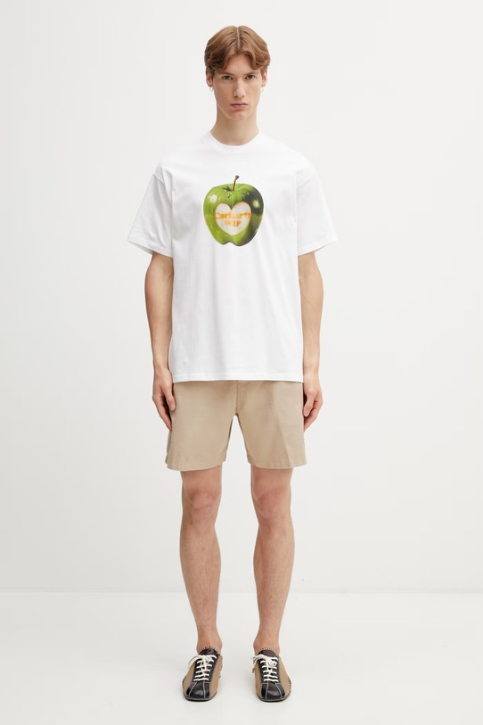 Carhartt WIP S/S Spoiled T-Shirt t-shirt bawełniany męski I036260.02XX biały