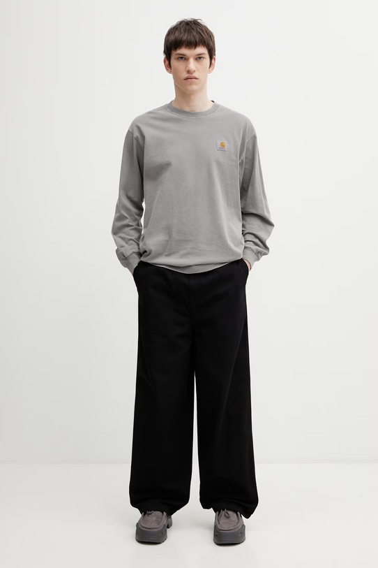 Carhartt WIP L/S Nelson T-Shirt longsleeve Men's cotton I029948.2LRGD gray