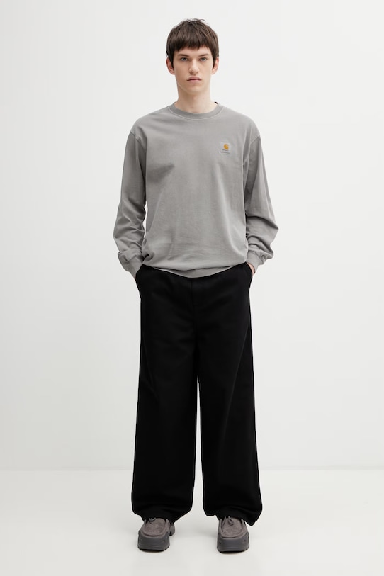 Carhartt WIP L/S Nelson T-Shirt longsleeve Men's cotton I029948.2LRGD gray