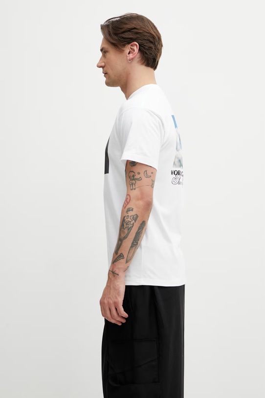 Carhartt WIP S/S Warm Views T-Shirt bawełniany męski I036246.02XX biały SS26