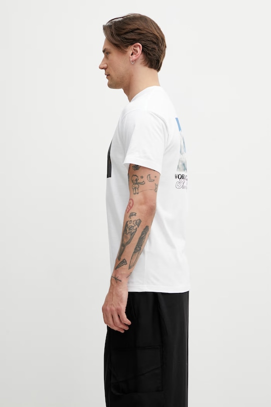 Carhartt WIP S/S Warm Views T-Shirt bawełniany męski I036246.02XX biały SS26