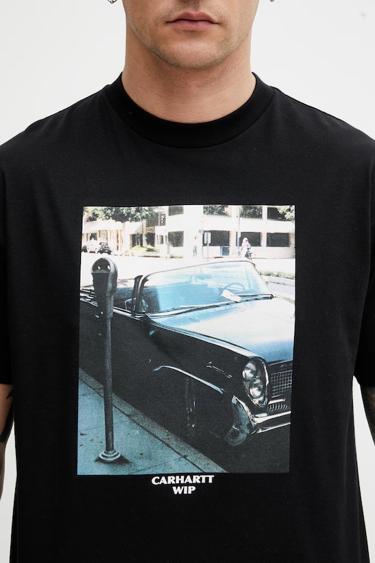 Carhartt WIP S/S Warm Views T-Shirt bawełniany męski czarny I036246.89XX