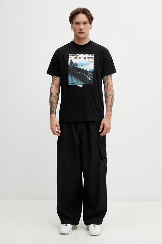 Carhartt WIP S/S Warm Views T-Shirt bawełniany męski I036246.89XX czarny