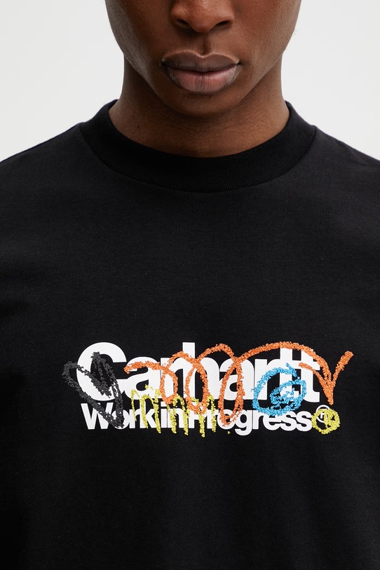 Carhartt WIP S/S Primary T-Shirt bawełniany męski czarny I036238.89XX