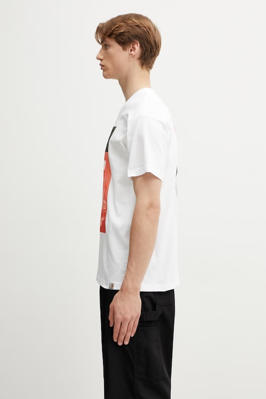Carhartt WIP S/S Sean Hamilton 01 T-Shirt bawełniany męski I036268.02XX biały SS26